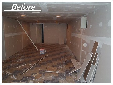 Basement remodeling (before)